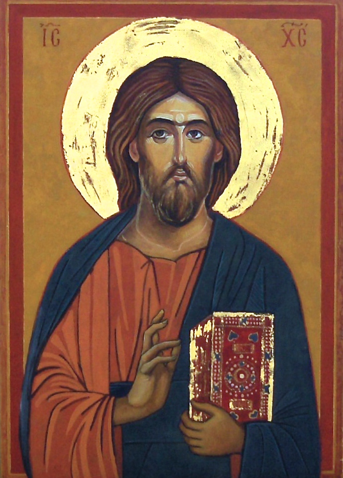 Kristus Pantokrator. Tempera på tre.